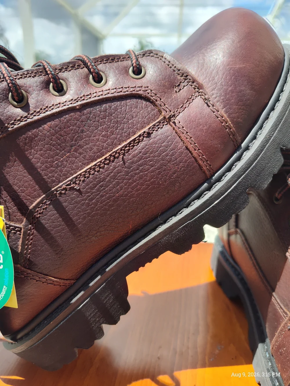 Gander Mountain Brown Leather Composite-Toe Men's Work Boots Sz 10W NWT